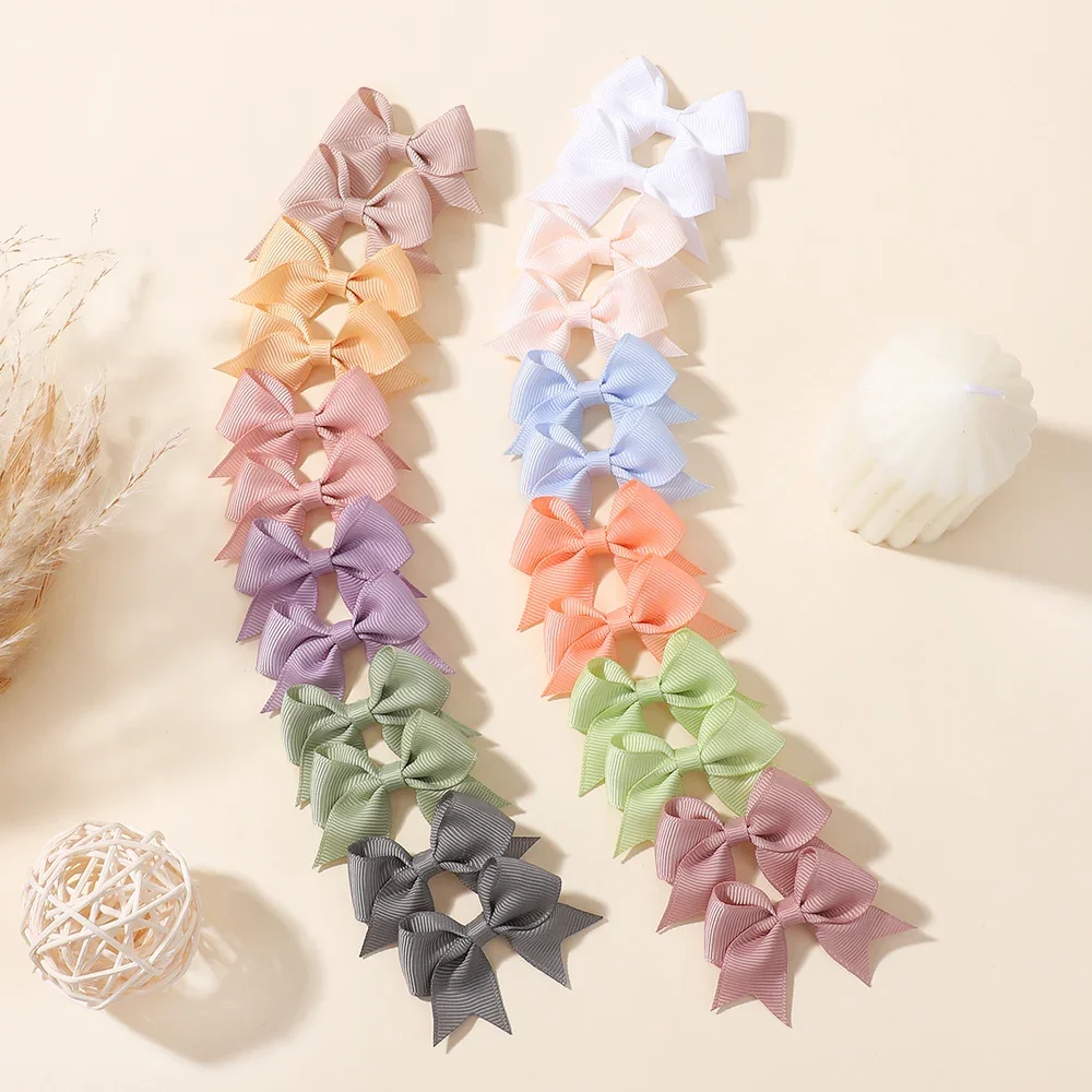 

24pcs Kids Hair Clips Bows Tail All Inclusive Cute Fashionable Hairpins Headwear Hair Accessories for Girls Gift Set