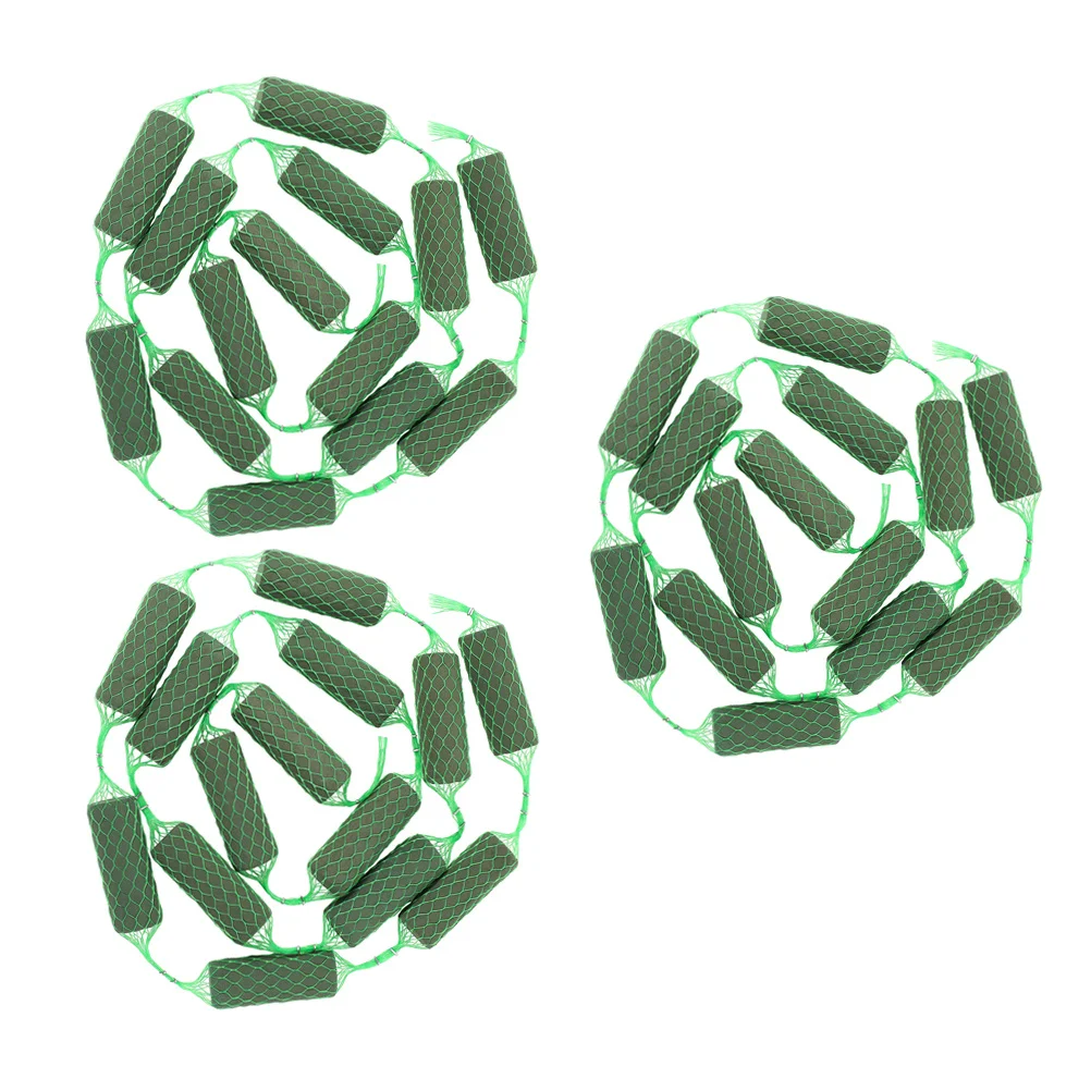 

3Pcs Wedding Floral Foam Garland Sausage Shape Excellent Water Absorption Stable Flower Arrangement Block Tabletop Arch Door