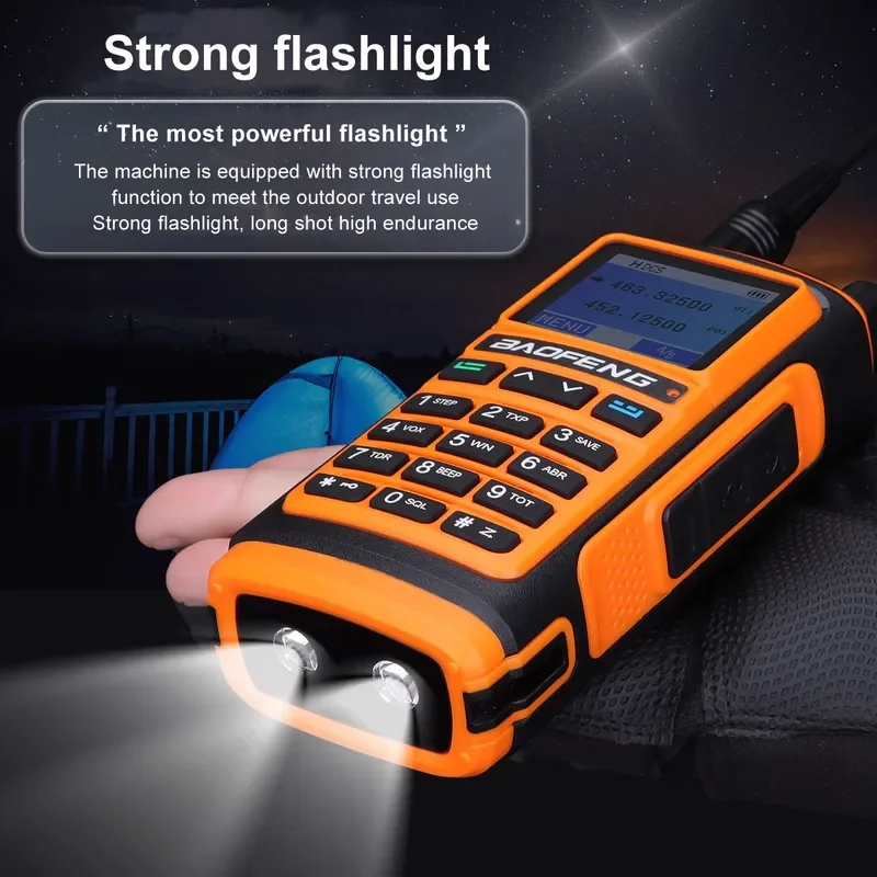 Baofeng UV-17Pro Gps Air Band Walkie Talkie Zes Banden Ontvangen Tri-Bands Zenden Waterdichte Noaa Fm Freq Draadloze Kopieerradio