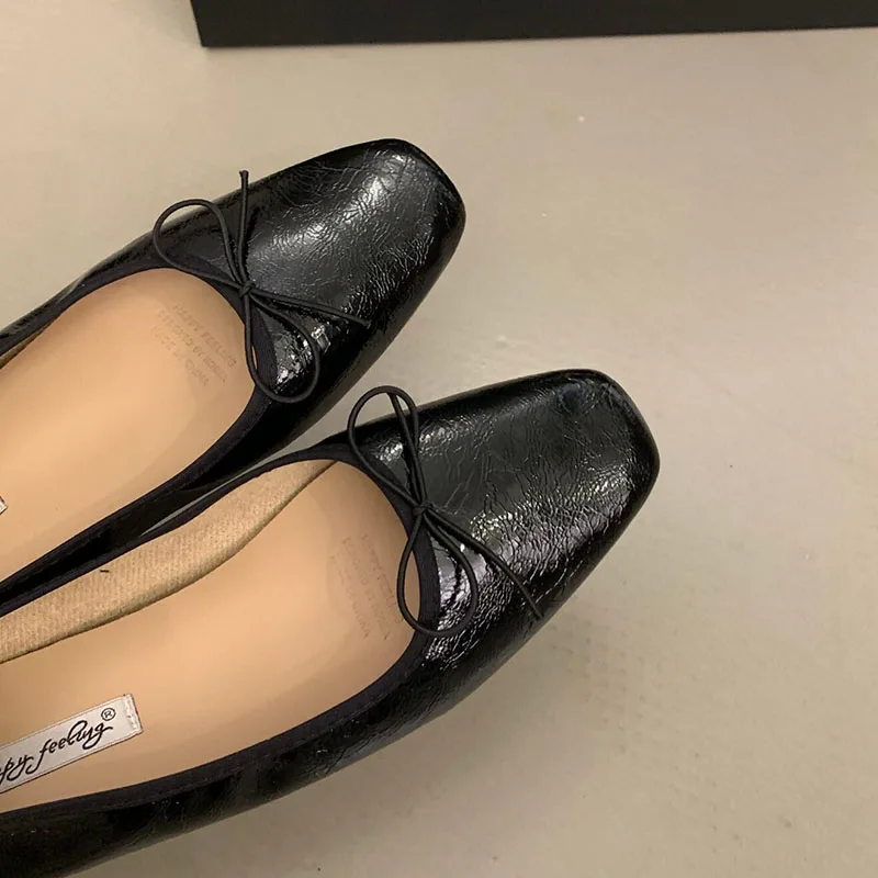 Frühling Herbst Neue Damen-Ballettschuhe mit Erhöhter Sohle, Modische Schmetterlingsknoten-Schuhe für Damen, Flache Slip-On-Schuhe – Detail 15