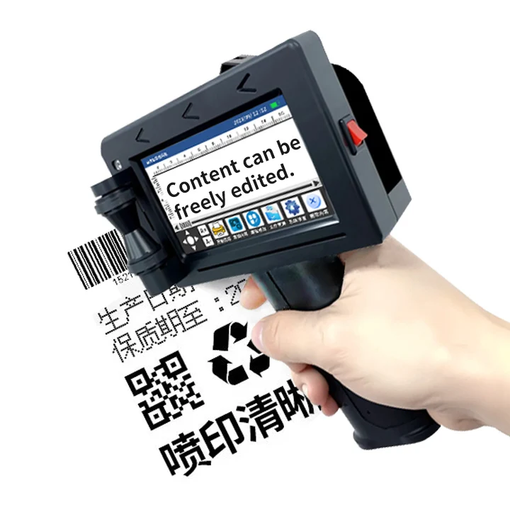 

12.7mm Fast Dry Ink Printer Cans Date Logo Coder Handheld Expiry Date Inkjet Printer