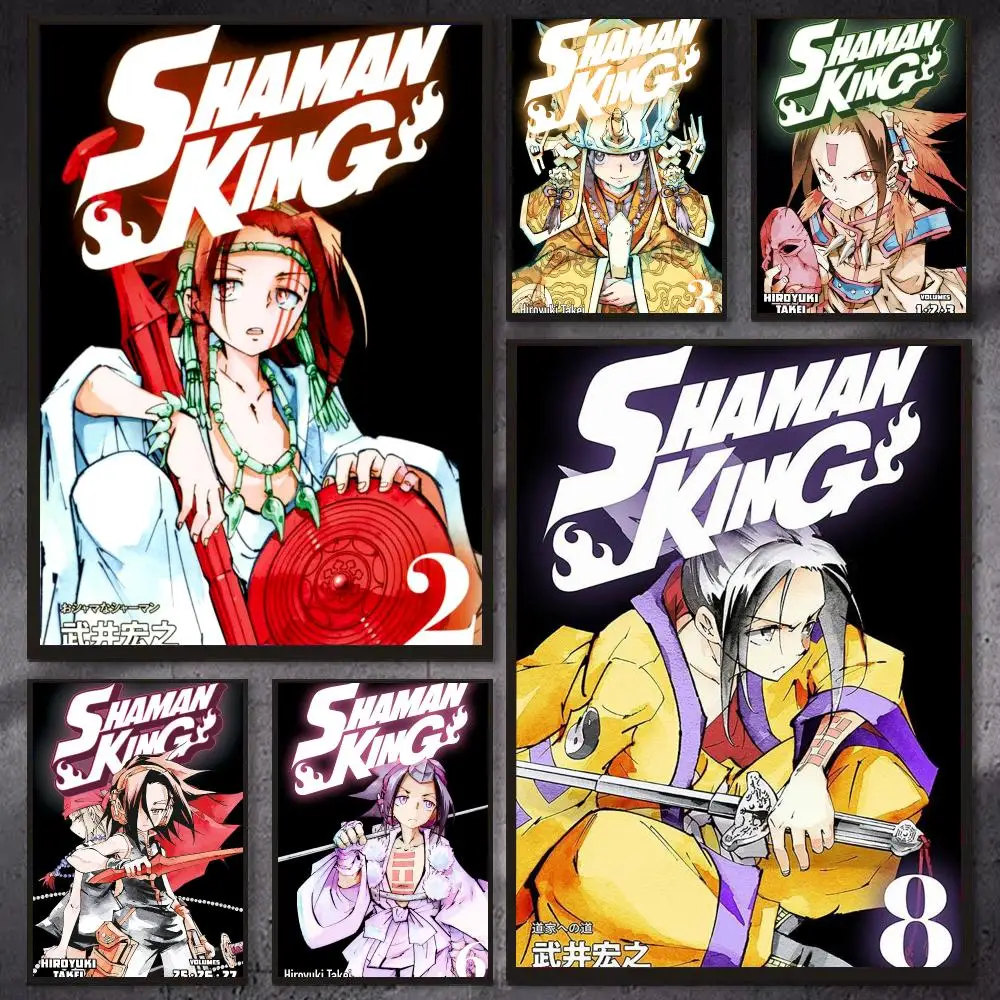Anime S-Shaman King Poster Modern Aesthetic Gaming Room Decor Canvas Wall Art Poster Cool Room Stuff