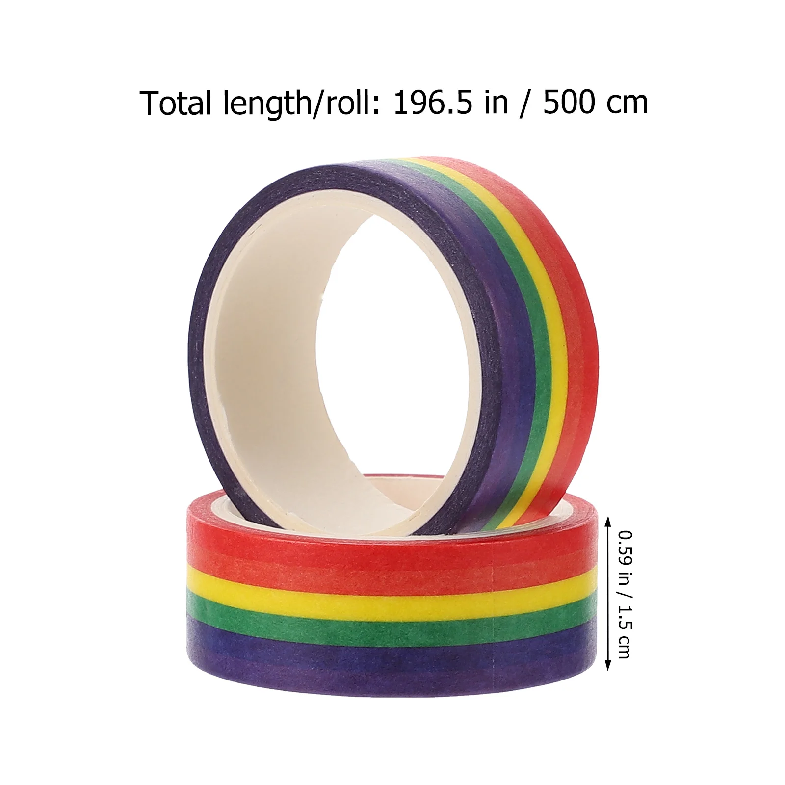 2 قطعة شريط اشي لاصق تصميم شريطي ملون 500 سنتيمتر لفة متعددة الأغراض الشريط DIY بها بنفسك استخدام ديكور غرفة مكتب المنزل