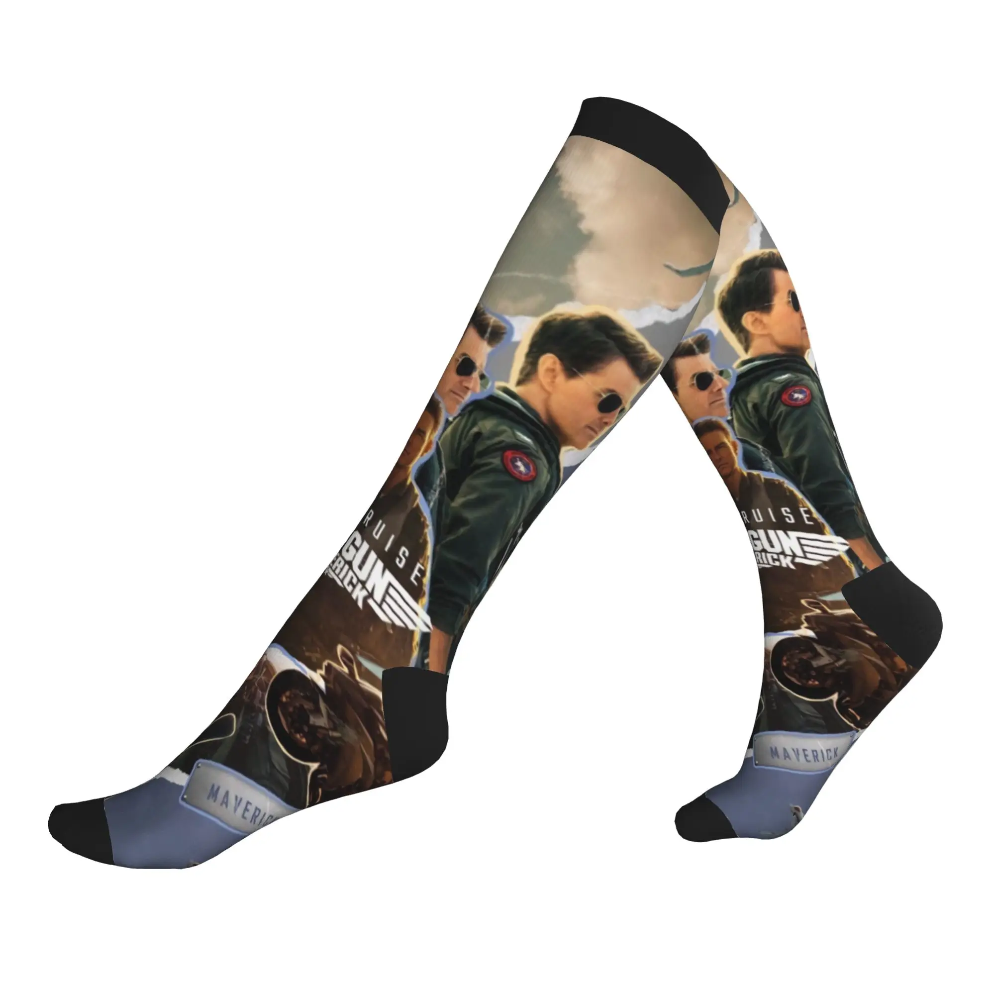 +6359 Men's Sports Compression Socks Unisex Fun  Spring Summer Autumn Winter Dress Socks