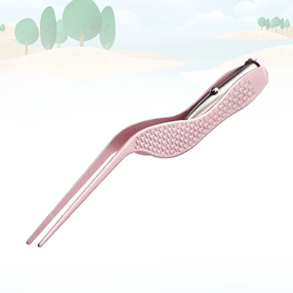 Ear Pick Tweezer Earwax Removal Earpick Picking Tool Curette Cleaner Cleaning Pink LED Child