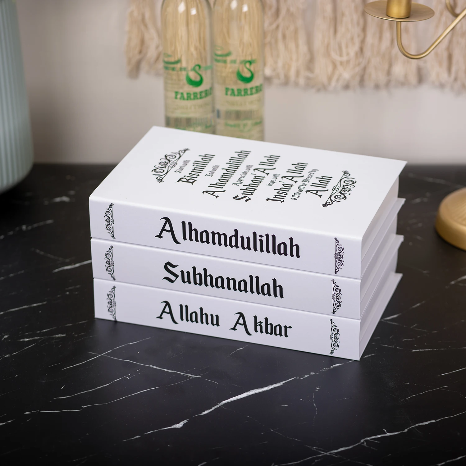 New Islamic Series Luxury Fake Books Home Decoration Remote Control Storage Box Coffee Table Fashion Home Decoration Accessories - Image 2