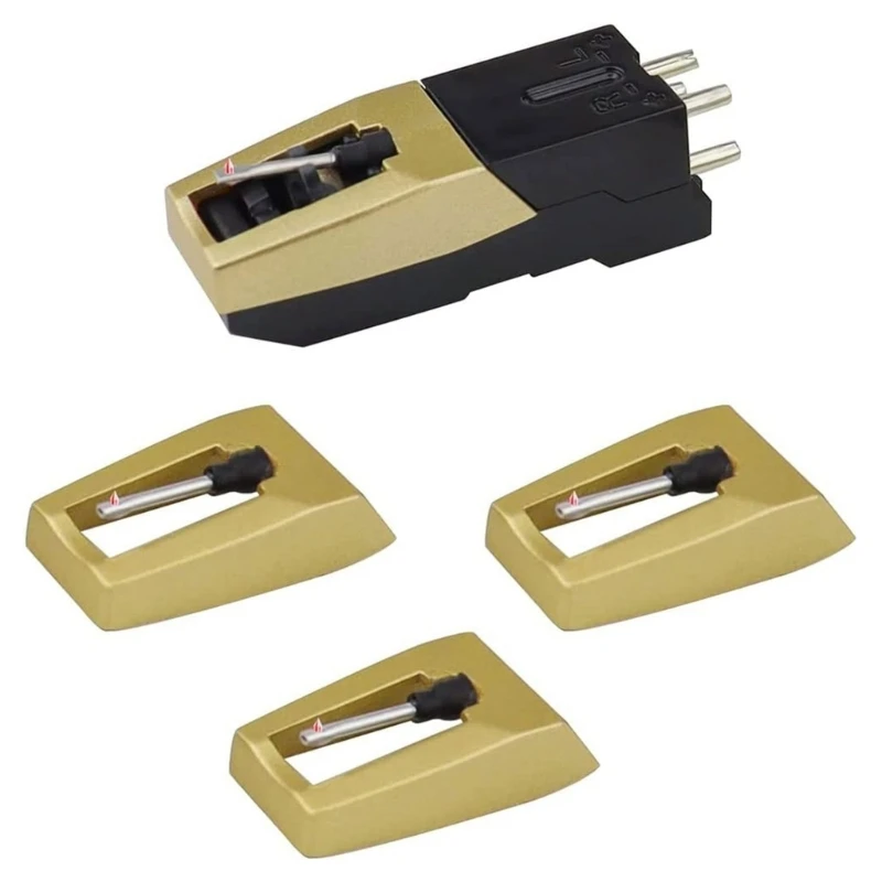 Record Player Needle Turntable Needle Pack Phonograph Cartridge for Clear Sound Audiophiles Improve Listening Experience