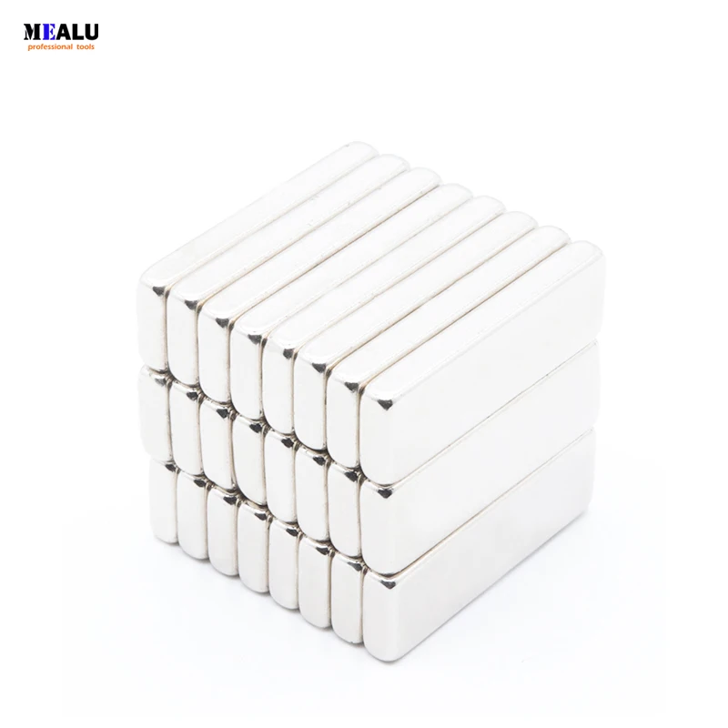 

Magnet 10 Pcs Lot N35 40x10x5mm Strong Block Cuboid Magnets Rare Earth Neodymium fridge magnet imanes magneet