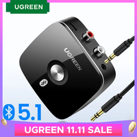 UGREEN Bluetooth RCA Receiver 5.1 aptX HD 3.5mm Jack Aux Wireless Adapter Music for TV Car RCA Bluetooth 5.0 3.5 Audio Receiver