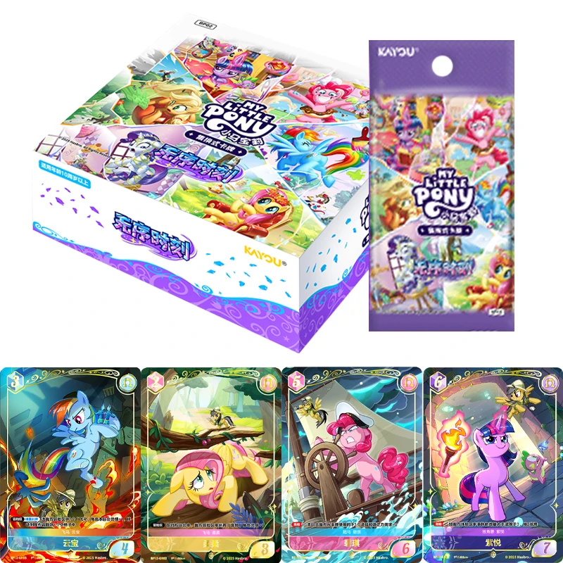 

KAYOU Genuine My Little Pony Trading Card Series Disordered Moments Shiny Ruby Cute Princess Anime Game Collection Cards Toys