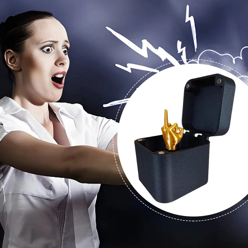 Dito medio in una scatola Divertente scatola per dito medio Scatola a sorpresa per dito medio Regalo di scherzo divertente di Natale