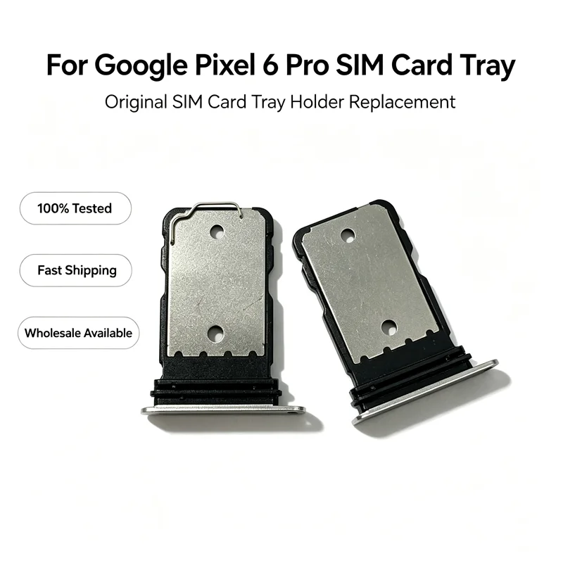 Original SIM Card Tray for Google Pixel 6 Pro Phone SIM Card Holder Drawer Phone Replacement Part
