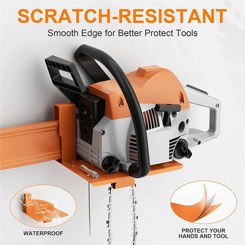 AAAN-ผู้ถือเลื่อยลูกโซ่,ลูกโซ่ Wall Mount สําหรับ Stihl MS250,MS251,MS170, MS171, MS172 Heavy Duty Chainsaw Rack โรงรถเก็บ