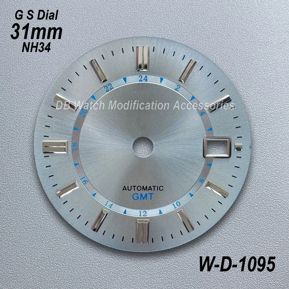 28.5mm/31mm/33mm G S Logo GMT Dial Sunburst/Matte For NH34/NH35/MH36 Movement High Quality Watch Modification Accessories