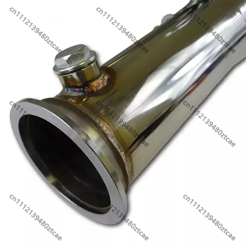 Modified Engine Straight Pipe Exhaust Header, High Flow Straight Through Downpipe Exhaust Manifold Replacement Accessory