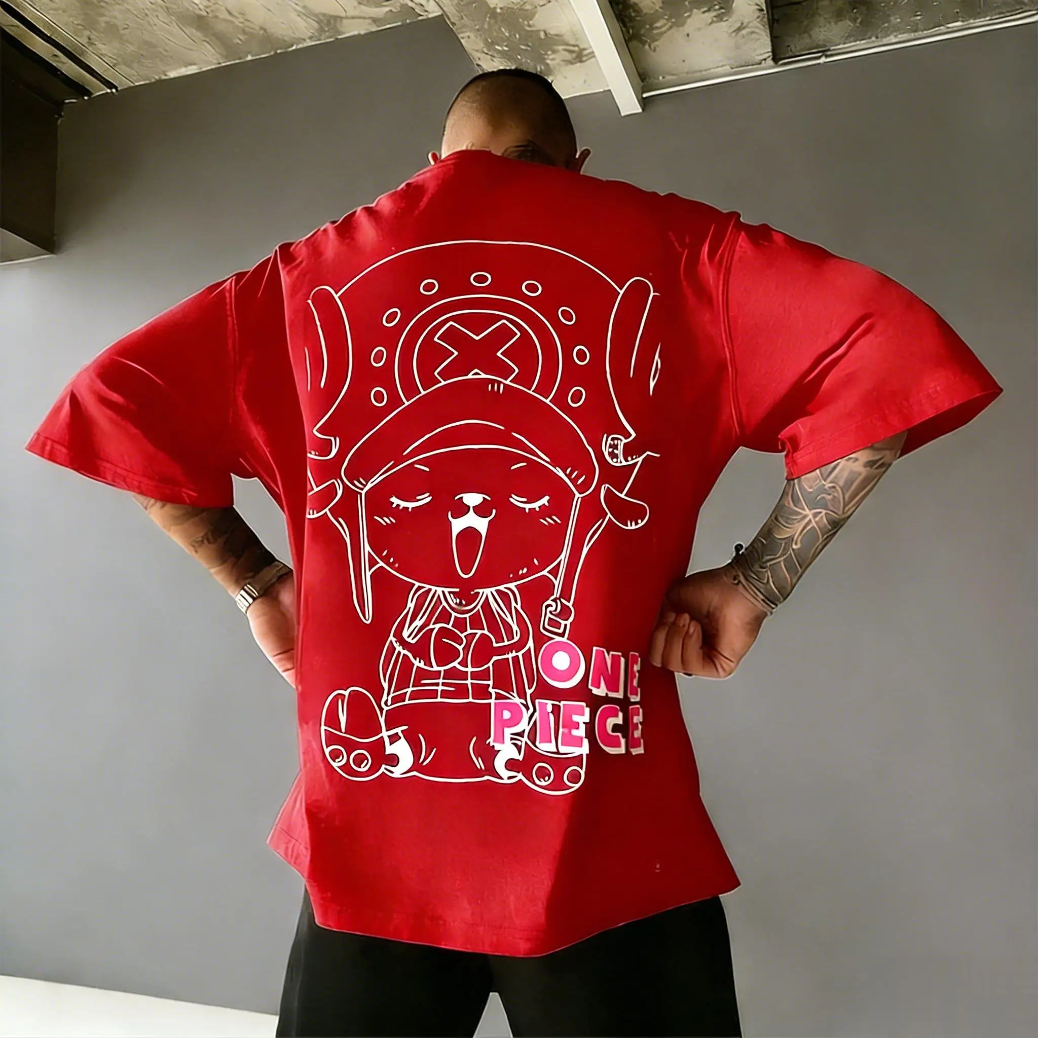 قطعة واحدة المروحية أنيمي تي شيرت الرجال النساء قصيرة الأكمام المحملة الصيف بلايز عادية الجرافيك المحملة الشارع الشهير الكرتون طباعة Y2k 2026 جديد