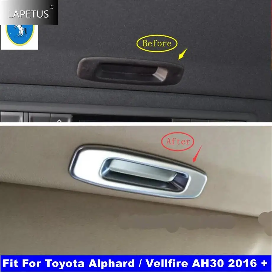 

ABS Auto Matte Sunroof Skylight Handle Bowl Decor Frame Cover Trim For Toyota Alphard / Vellfire AH30 2016 - 2019 Accessories