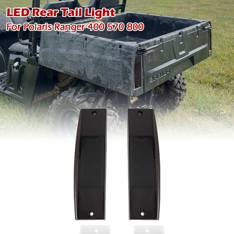 Black LED Rear Tail Light For Polaris Ranger 400 570 800 EFI MIDSIZE