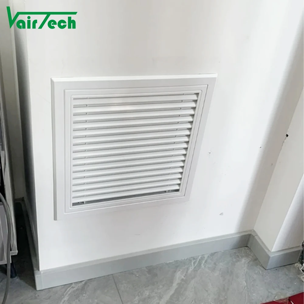 현대식 탈착식 플라스틱 환기구 사각형 환풍구 셔터 HVAC 에어컨용 공기 배출구 18x18인치