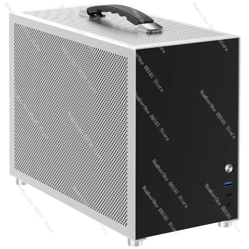 Aluminum Alloy Small Case ATX Power 280, Water Cooled Mini ITX Chassis, Efficient Compact PC Build