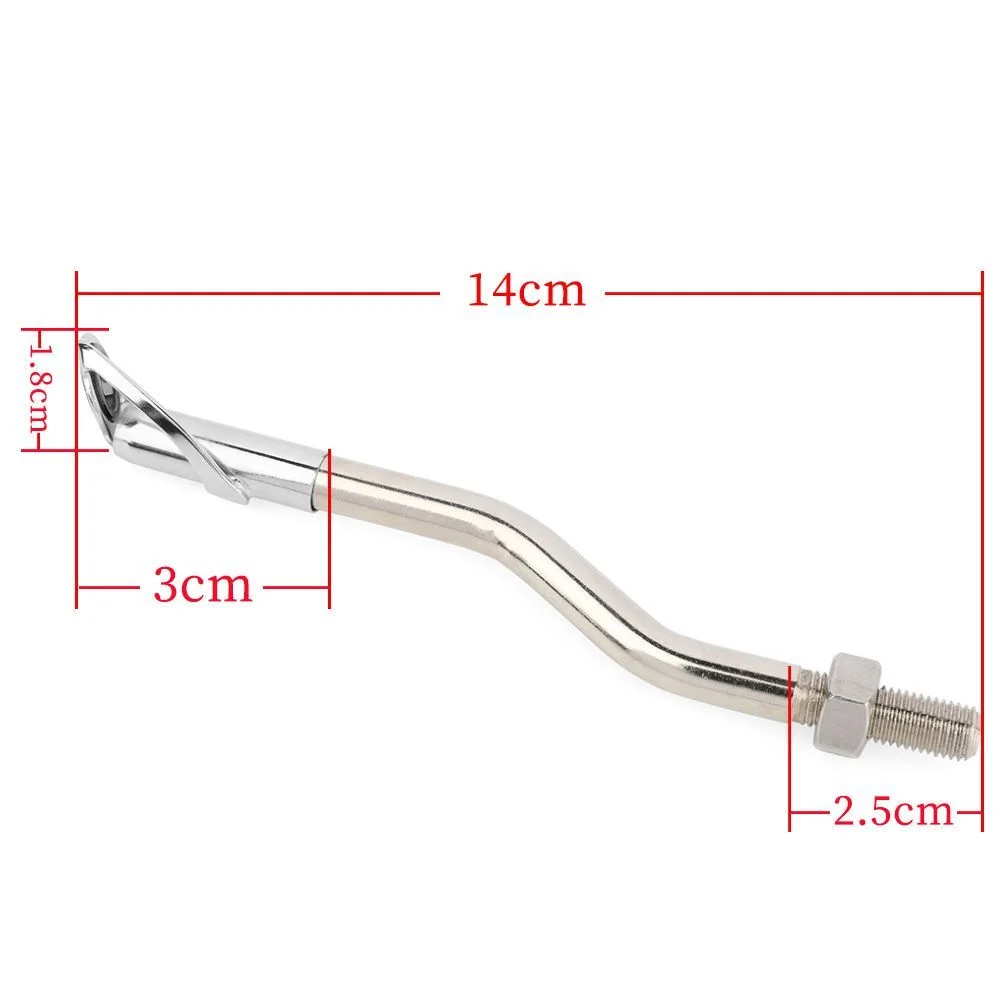 Shoot Thru Bowfishing Line Guide Rod Stainless Steel Breakout Line Through Design Fishing Reel Mount Attachment Universal Fit Archery Bow Slingshot Lakeside Wild Fishing Practice Supplies