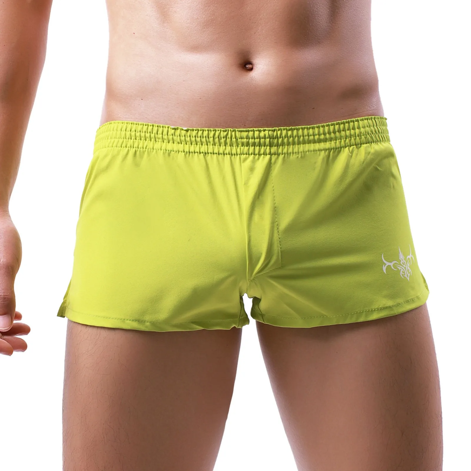 Mens Breathable Swim Trunks Pants Swimwear Shorts Slim Wear Swimsuit Briefs Swim Trunks Men Long Co