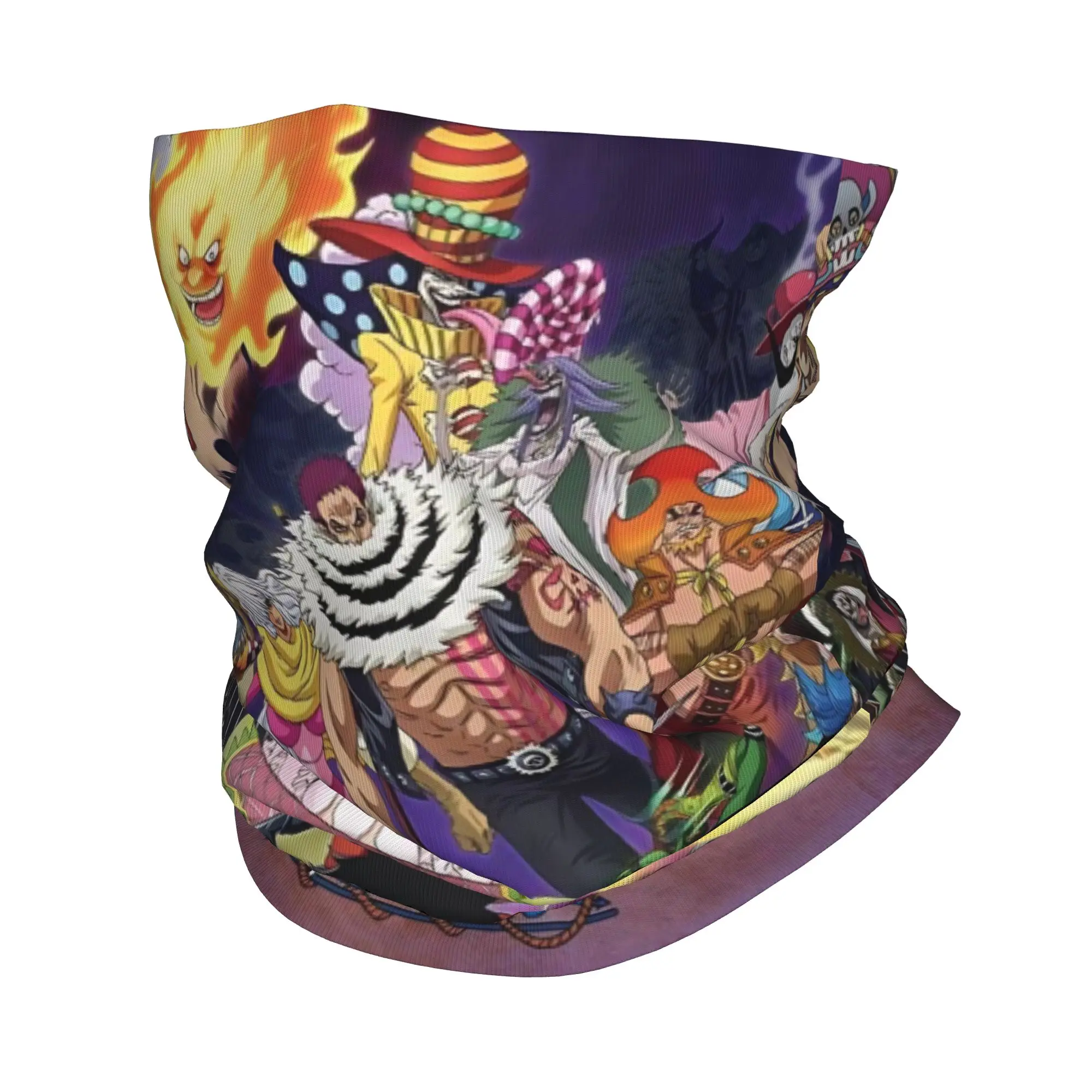 

One Piece Bandana Neck Cover Printed Luffy Manga Wrap Scarf Warm Face Mask Riding Unisex Adult Breathable