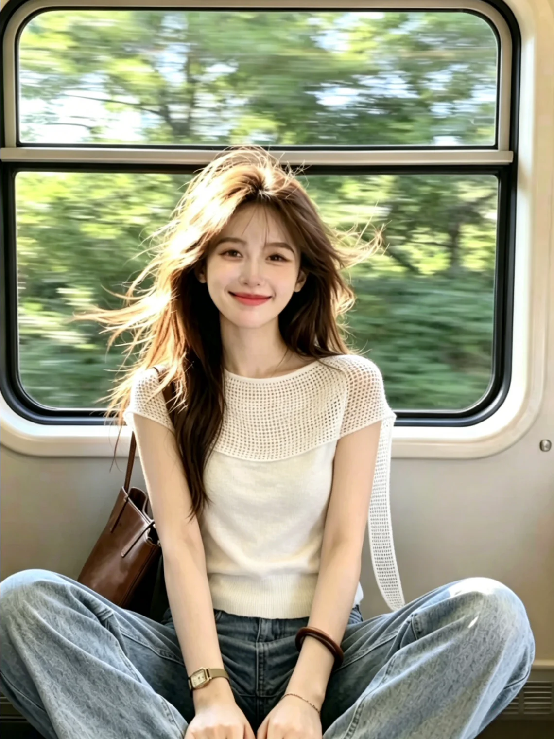 

Unique Hollow out Knit Shoulder Wrap Women's Summer Style Self-Preserving Soft Korean Version Slim Fit Top without Sleeves