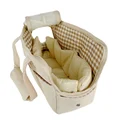 beige bag and mat