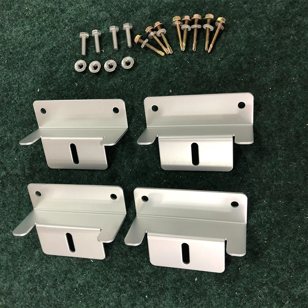 4 шт. алюминиевые панели прицепа, монтажный комплект для солнечной панели для внесения без сети, стены и другие 8 шт.