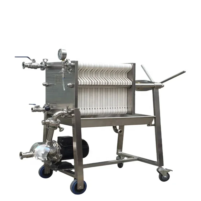 Coconut oil filter press with oil filter