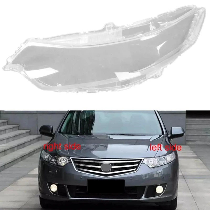 Car Front Headlamps Transparent Cover Glass Lampshades Lamp Shell Headlight Cover Lens For Honda Spirior 2009-2013