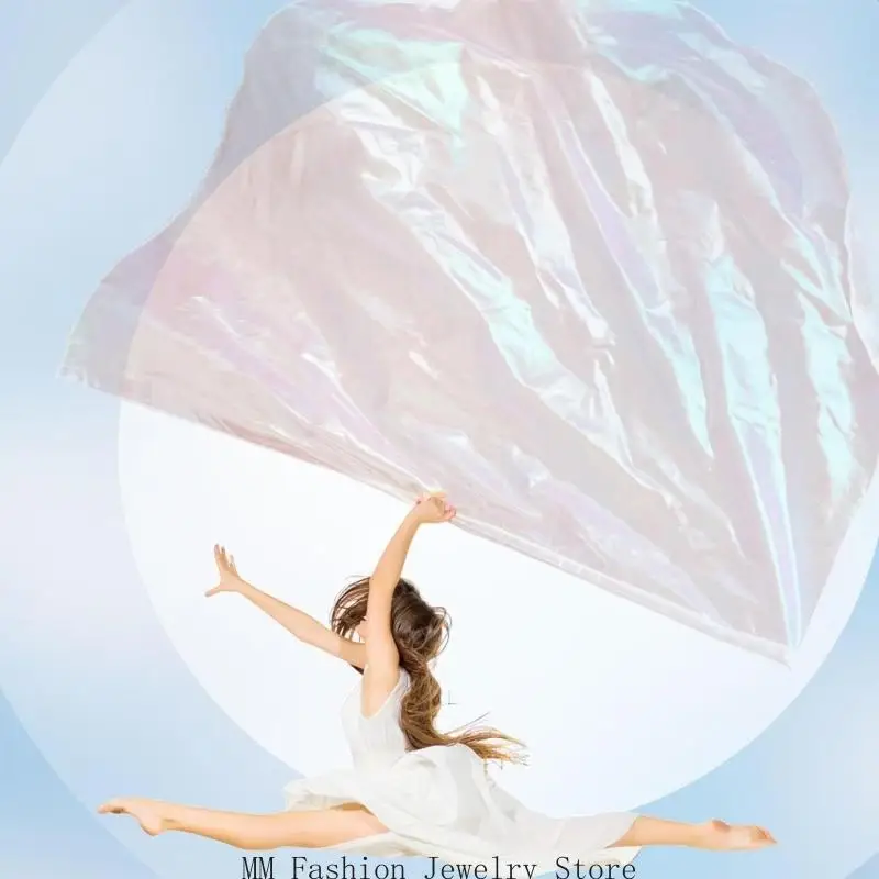 1 مجموعة أعلام العبادة نصف دائرة (1 قطعة العلم + 1 قطعة قضيب مرن) للرقصات الكنيسة الثناء أعلام الرقص للعبادة #3