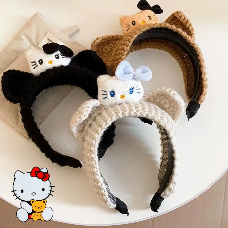

Sanrio Hello Kitty Hairband Headband Women Sports Hair Band Cartoon Anime Face Washing Makeup Hair Accessories Girl Headbands