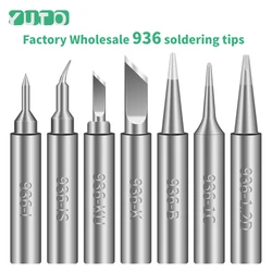 936 Series Soldering Iron Tips 936-K KU IS Professional Pure Copper Welding Head for Hakko 936 907 Welding Handle