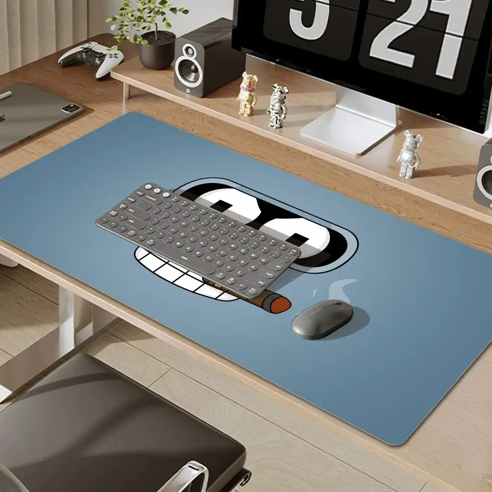 لوحة فأرة كرتونية F-Futurama ، سجادة فئران مطاطية مانعة للانزلاق ، كبيرة XXL ، x way ، لوحة مفاتيح لألعاب الكمبيوتر الشخصي ، مكتب
