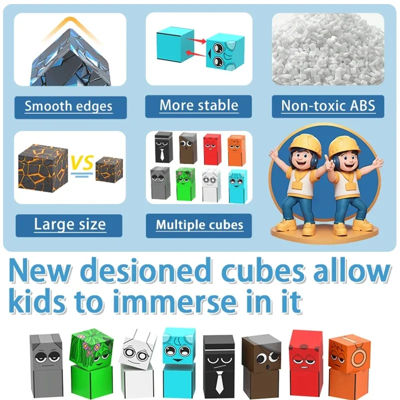 جديد Sprunki الإبداعية إيقاع صندوق المغناطيسي اللبنات لعبة التراص الحسية للأطفال هدية عيد ميلاد #5