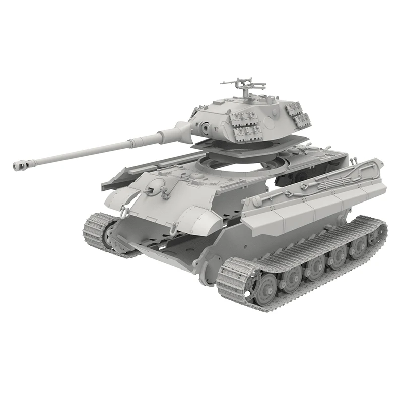 MENG Plastik-Bausatz 72-011 Deutscher Schwerer Panzer Königstiger Henschel Turm Typ 1/72