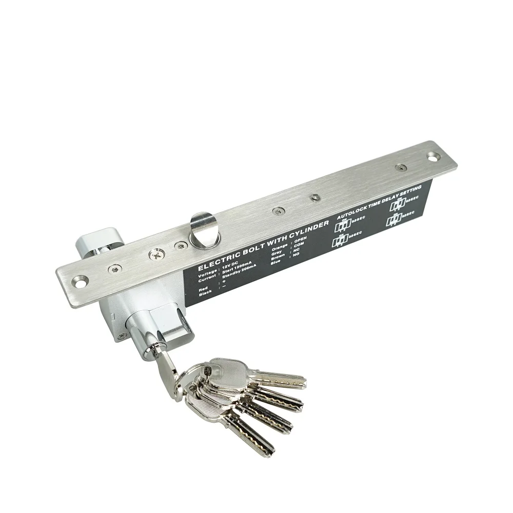 YL YB-600C(LED) Fail Secure Electric Bolt W/Cylinder For Wooden , metal door , fireproof door , glass