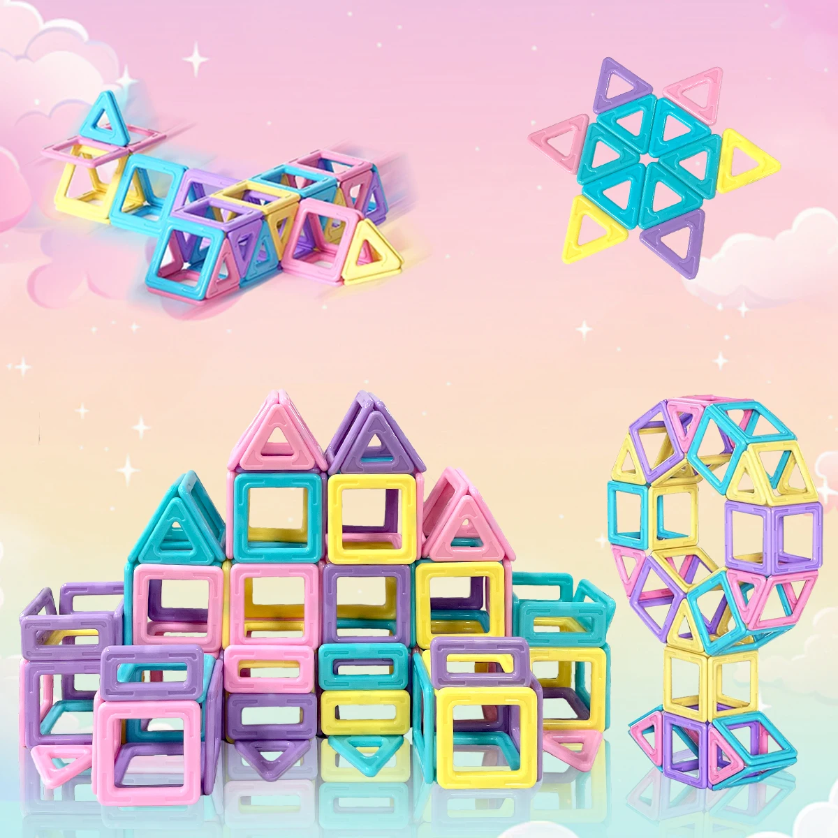 Macaron 3D Blocchi Magnetici Set Giocattoli Per Bambini Ragazzi Ragazze Educativi Sensoriali Costruzione Giocattolo Magnetico Regali 58/88/118PCS