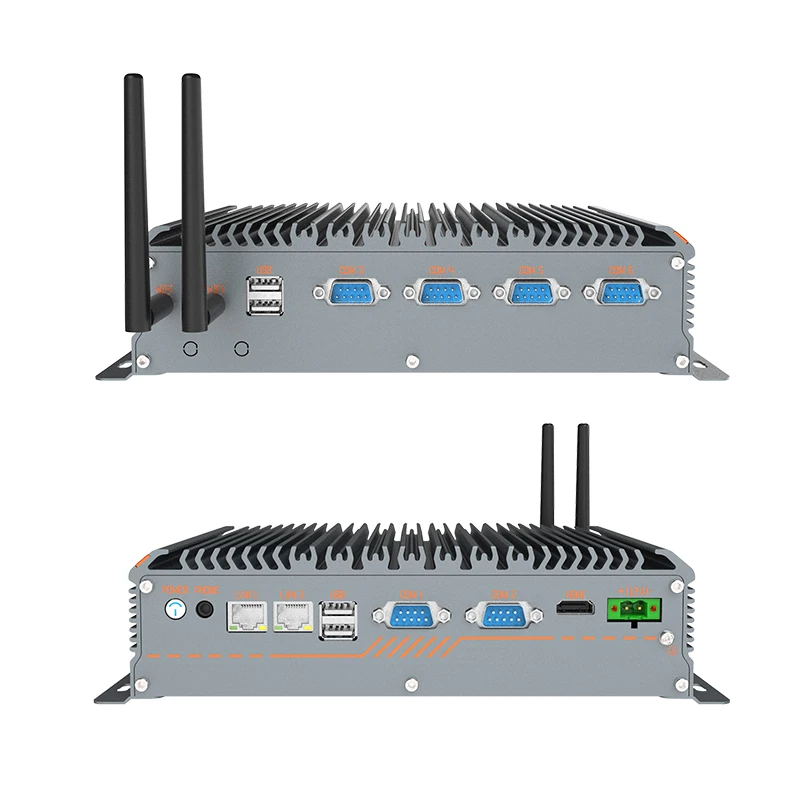 كمبيوتر Windows Win 11 الصناعي بدون مروحة كمبيوتر صغير بدون مروحة J1900 I5 7200U 1235U X86 Pc Mini Nuc بدون مروحة كمبيوتر صناعي مدمج