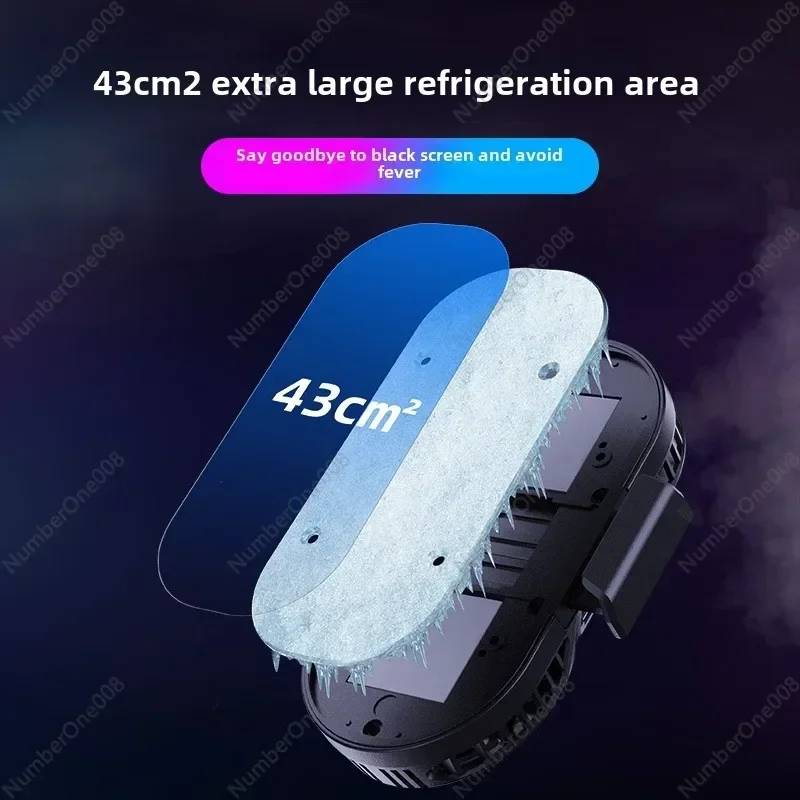 Mobile phone radiator semiconductor cooling dual fan water cooling silent radiator