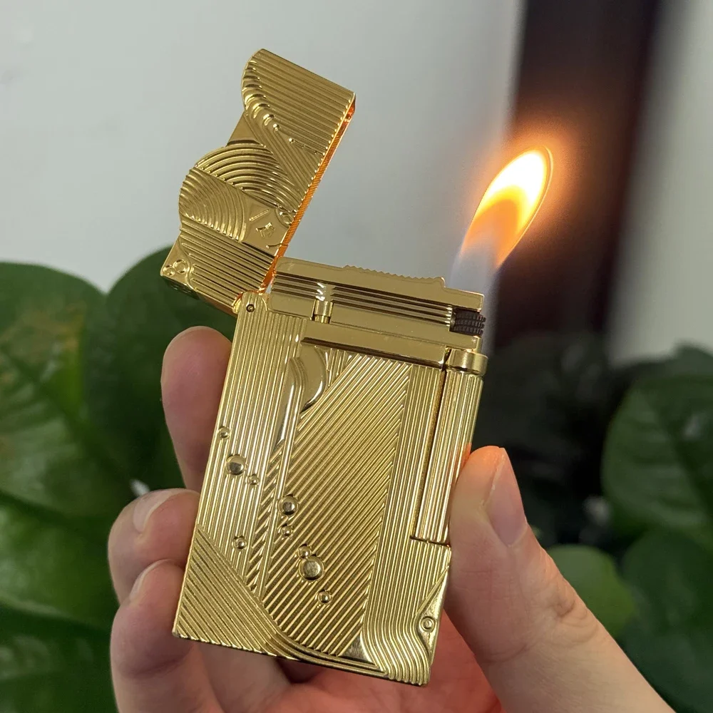 

Dunant Sanji Lighters ONE PIECE Sleeping Mermaid Engraved Loud Sound Memorial Cigar Cigarette Accessory Father Gift 2025