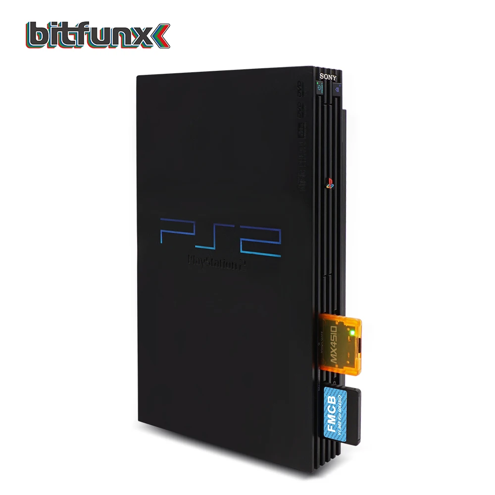 Bitfunx FMCB Card V1.966 and Fortuna for PS2 MX4SIO SIO2SD SD Card Adapter Installed OPL