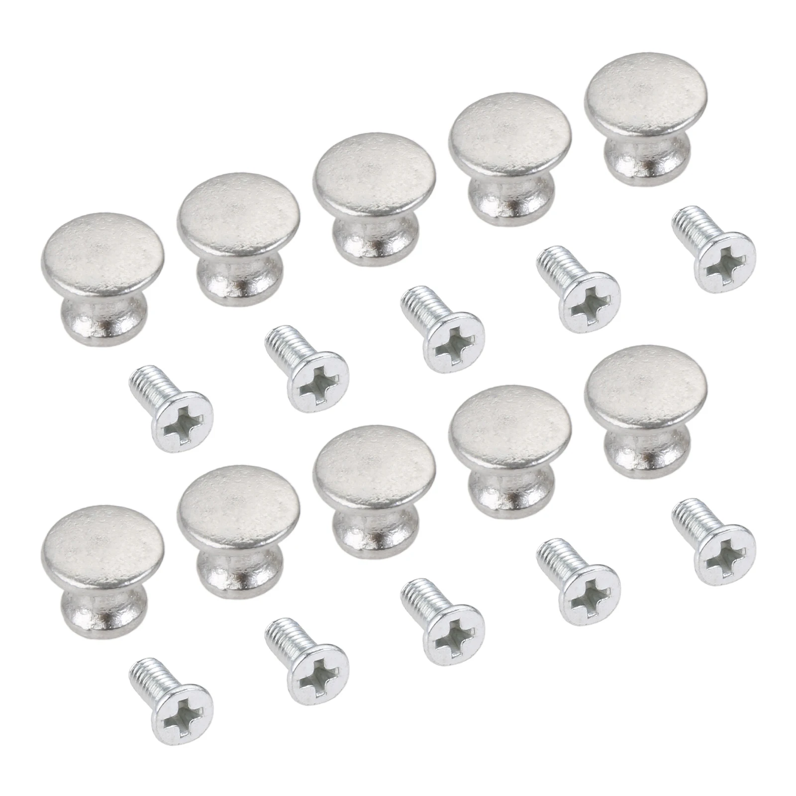 10Pc 12*11mm Drawer Knob Silver Jewelry Box Pull Wooden Case Cabinet Dresser Closet Chest Bin Handles Small Project DIY Hardware