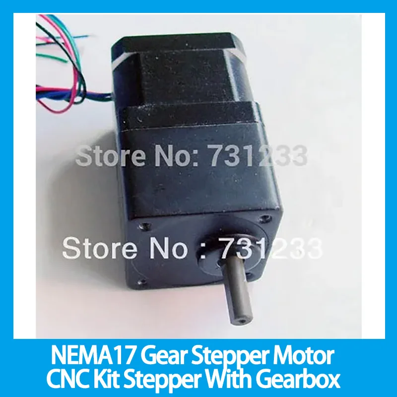 

Nema17 Gear Deceleration Stepper Motor 40mm Speed Ratio 1:10/1:18/1:50 Stepper Motor With Gearbox 3D Printer Motor