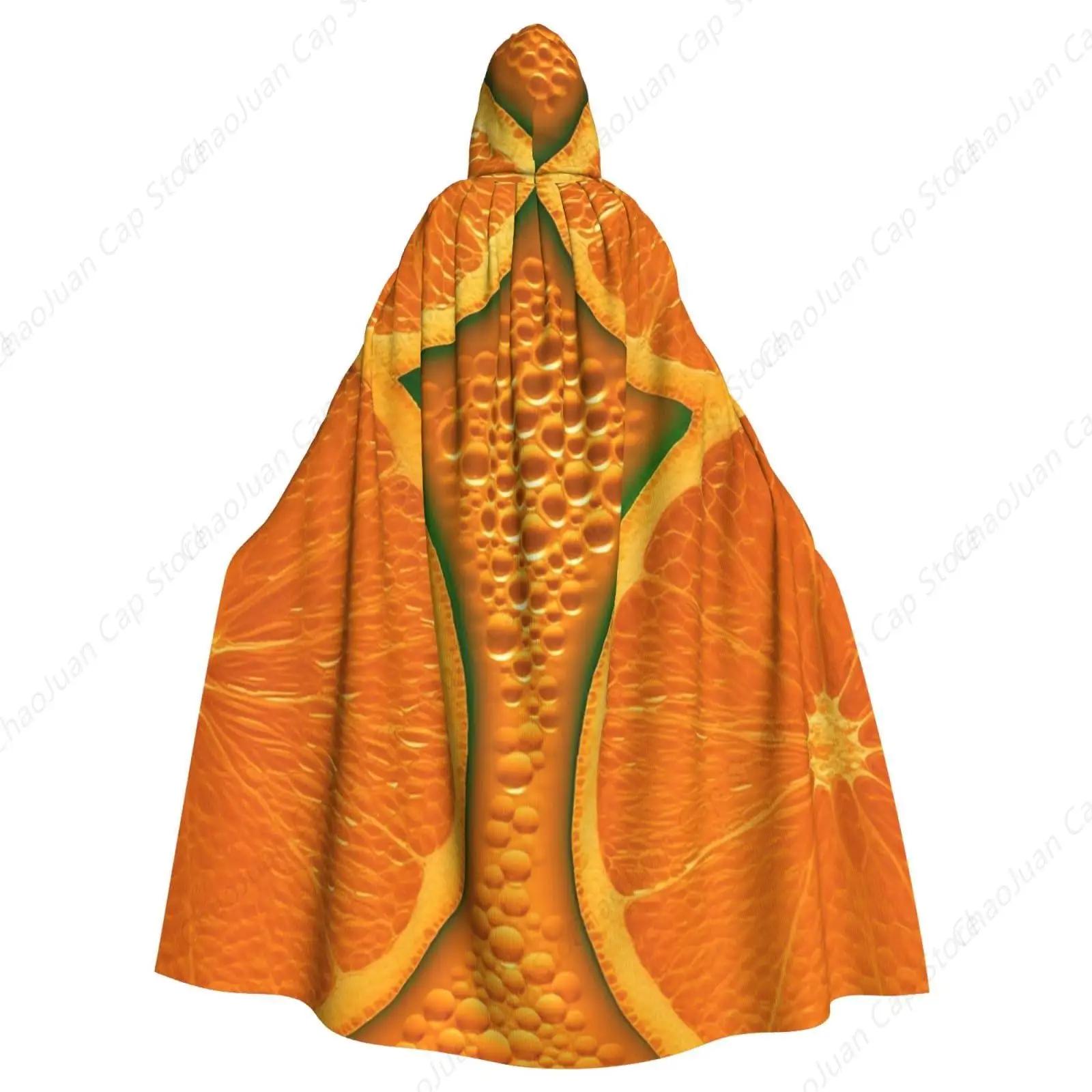 

Оранжевая текстура, плащ с капюшоном, костюмы на Хэллоуин, плащ волшебника, средневековый Ренессанс, косплей, накидка, халат с капюшоном