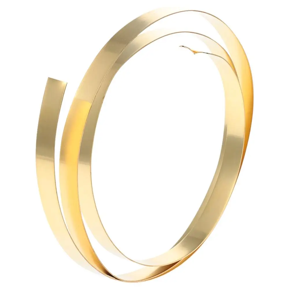 Practical 1000mm x10mm Brass Sheet Roll Yellow Metal Foil Plate Gold Film Wire Jewelry Making DIY