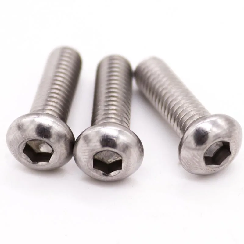 

1/5/10pcs High Quality M3 M4 M5 M6 M8 M10 ISO7380 316 A4 Stainless Steel Allen Head Bolt Hexagon Hex Socket Head Button Screw