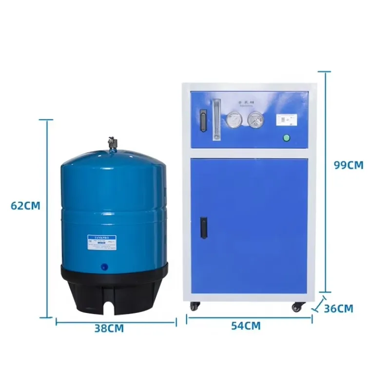 Commercial Hotel Use 600 GPD Reverse Osmosis Water Purifier 5-Stage Filtration Stainless Steel Construction